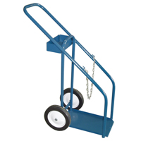 Gas Cylinder Carts, Semi-Pneumatic Wheels, 12" W x 16" L Base, 1000 lbs. Cantin et fils