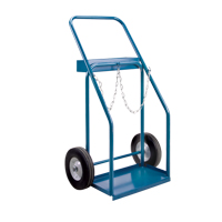 Gas Cylinder Carts, Semi-Pneumatic Wheels, 19" W x 10" L Base, 1000 lbs. Cantin et fils