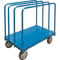 Single Level Rails Heavy-Duty Panel Mover Truck, 48" x 30" x 45", 2500 lbs. Capacity Cantin et fils