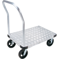 Aluminum Platform Truck, 24" W x 36" L, 2000 lbs. Cap., Mold-on Rubber Wheels Cantin et fils