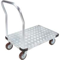 Aluminum Platform Truck, 24" W x 36" L, 3400 lbs. Cap., Polyurethane Wheels Cantin et fils