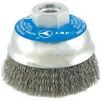 Brosse boisseau &agrave; fils cr&ecirc;p&eacute;s en acier inoxydable Cantin et fils
