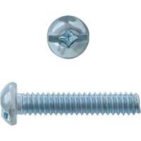 Round Square/Slot HD Machine Screws, #6 x 3" L, Zinc Plated Cantin et fils