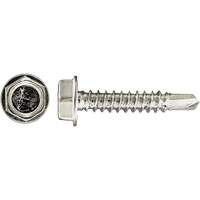 100-Piece Drill-X&reg; Hex HD Tapping Screws, #12 Dia., 1-1/4" L, Zinc Plated Cantin et fils
