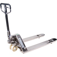 Manual Pallet Truck, Stainless Steel, 48" L x 27" W, 5500 lbs. Capacity Cantin et fils