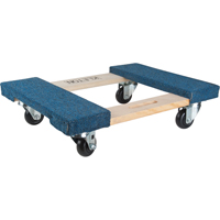 Carpeted Ends Hardwood Dolly, Wood Frame, 18" W x 30" L, 900 lbs. Capacity Cantin et fils