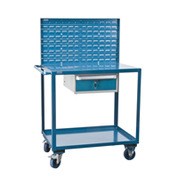 Chariots de service mobiles, 2 Tiers, 24" la x 57" h x 40" p, Capacit&eacute; 1200 lb Cantin et fils