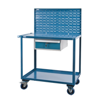 Chariots de service mobiles, 2 Tiers, 24" la x 57" h x 40" p, Capacit&eacute; 1200 lb Cantin et fils