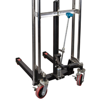Gerbeur hydraulique &agrave; plateforme, M&eacute;canisme Pompe au pied, Capacit&eacute; de 880 lb, Levage max de 60" Cantin et fils