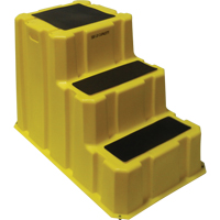 Nestable Industrial Step Stools, 3 Steps, 42" x 25-3/4" x 29" High Cantin et fils
