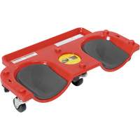 Rolling Knee Dolly, Plastic, Red, 350 lbs. Capacity Cantin et fils