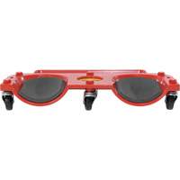 Rolling Knee Dolly, Plastic, Red, 350 lbs. Capacity Cantin et fils
