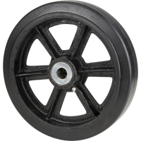 Roulettes en caoutchouc moul&eacute;, 8" (203,2 mm) dia. x 2" (50,8 mm) la, Capacit&eacute; de 600 lb (272,155 kg) Cantin et fils