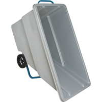 Chariot basculeur en acier, Poly&eacute;thyl&egrave;ne, 0,625 vg³, Capacit&eacute; de charge de 850 lb Cantin et fils