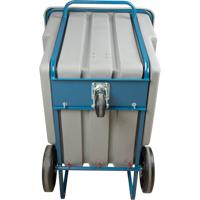Chariot basculeur en acier, Poly&eacute;thyl&egrave;ne, 1,1 vg³, Capacit&eacute; de charge de 1250 lb Cantin et fils