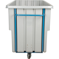 Chariot basculeur en acier, Poly&eacute;thyl&egrave;ne, 1,1 vg³, Capacit&eacute; de charge de 1250 lb Cantin et fils