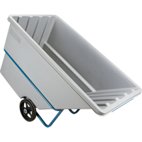 Chariot basculeur en acier, Poly&eacute;thyl&egrave;ne, 1,1 vg³, Capacit&eacute; de charge de 2000 lb Cantin et fils