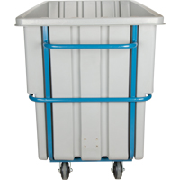 Chariot basculeur en acier, Poly&eacute;thyl&egrave;ne, 1,1 vg³, Capacit&eacute; de charge de 2000 lb Cantin et fils