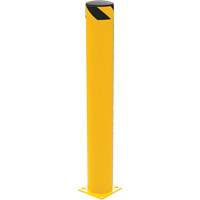 Butoir de s&eacute;curit&eacute;, Acier, 48" h x 6,5" la, Jaune Cantin et fils