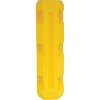 Slim Column Protector, 5" x 5" Inside Opening, 12" L x 12" W x 42" H, Yellow Cantin et fils