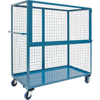 Chariot grillag&eacute; pour transport , Acier, 24" x 55" x 36", Capacit&eacute; 1200 lb Cantin et fils