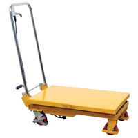Hydraulic Scissor Lift Table, 17.75" L x 27.5" W/27-1/2" L x 17-3/4" W, Steel, 330 lbs. Capacity Cantin et fils
