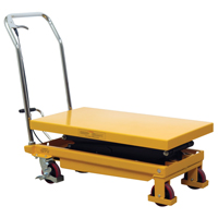 Hydraulic Scissor Lift Table, 19.5" L x 35.5" W/35-1/2" L x 19-1/2" W, Steel, 770 lbs. Capacity Cantin et fils