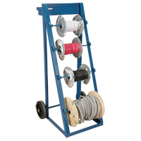 Chariot portatif pour mat&eacute;riaux bobin&eacute;s, Acier, 4 Montants, 24-1/2" la x 49" h x 23" p, Capacit&eacute; de 400 lb Cantin et fils
