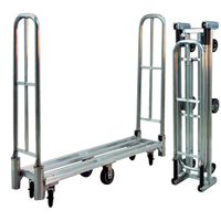 Aluminum U-Boat Folding Utility Cart, 16" W x 60" L, 1500 lbs. Cap., Polyurethane Wheels Cantin et fils