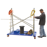 A-Frame Bar & Pipe Cart, Steel, 36-3/4" W x 73-3/4" D x 72-1/2" H, 2000 lbs. Capacity Cantin et fils