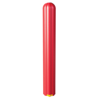 Ribbed Bollard Cover, 6" Dia. x 56" L, Red Cantin et fils