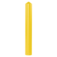 Smooth Bollard Cover, 4" Dia. x 56" L, Yellow Cantin et fils