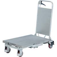 Manual Hydraulic Scissor Lift Table, 27-1/2" L x 17-5/8" W, Partial Stainless Steel, 400 lbs. Capacity Cantin et fils