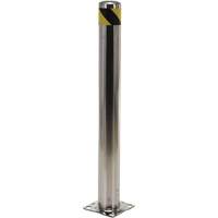 Butoir de s&eacute;curit&eacute;, Acier inoxydable, 42" h x 8" la, Argent Cantin et fils