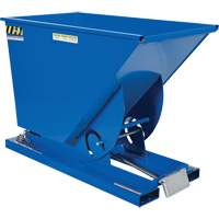 Self-Dumping Hopper, Steel, 3/4 cu.yd., Blue Cantin et fils