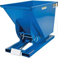 Self-Dumping Hopper, Steel, 3/4 cu.yd., Blue Cantin et fils