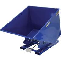 Self-Dumping Hopper, Steel, 2 cu.yd., Blue Cantin et fils
