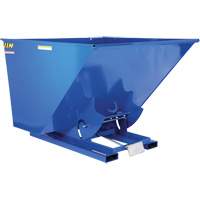Self-Dumping Hopper, Steel, 2-1/2 cu.yd., Blue Cantin et fils