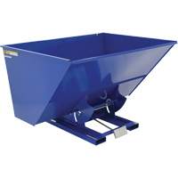 Self-Dumping Hopper, Steel, 3 cu.yd., Blue Cantin et fils