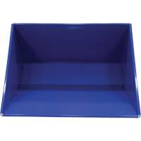 Self-Dumping Hopper, Steel, 3 cu.yd., Blue Cantin et fils