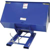Self-Dumping Hopper, Steel, 3 cu.yd., Blue Cantin et fils