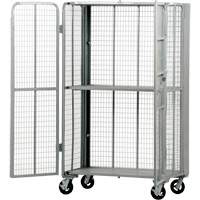 FST Series Folding Security Truck, 1 Tiers, 27" L x 45" W x 77" H, 2000 lbs. Cap. Cantin et fils
