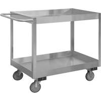 Industrial Grade Shelf Cart, 2 Tiers, 18-1/8" W x 35" H x 36" D, 1200 lbs. Capacity Cantin et fils