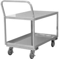 Industrial Grade Low Profile Shop Cart, 2 Tiers, 24-1/8" W x 40-3/4" D x 38-1/8" H, 1200 lbs. Cap. Cantin et fils