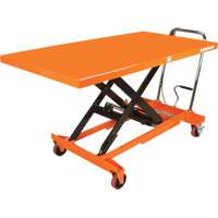 Table &eacute;l&eacute;vatrice &agrave; ciseaux hydraulique, 63" lo x 31-1/2" la, Acier, Capacit&eacute; 1100 lb Cantin et fils