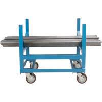Pipe & Bar Cradle Truck, 24" L x 24" W x 34" H, 2500 lbs. Capacity, Polyurethane Wheels Cantin et fils