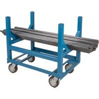 Pipe & Bar Cradle Truck, 24" L x 24" W x 34" H, 2500 lbs. Capacity, Polyurethane Wheels Cantin et fils