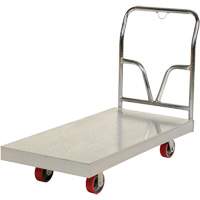 Aluminum Sheet Deck Platform Truck, 24" W x 48" L, 3600 lbs. Cap., Polyurethane Wheels Cantin et fils