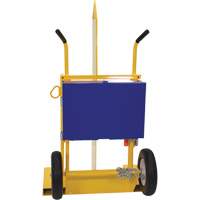 Welding Cylinder Torch Cart, Foam-Filled Wheels, 24" W x 19-1/2" L Base, 500 lbs. Cantin et fils