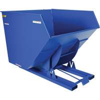 Self-Dumping Hopper, Steel, 4 cu.yd., Blue Cantin et fils